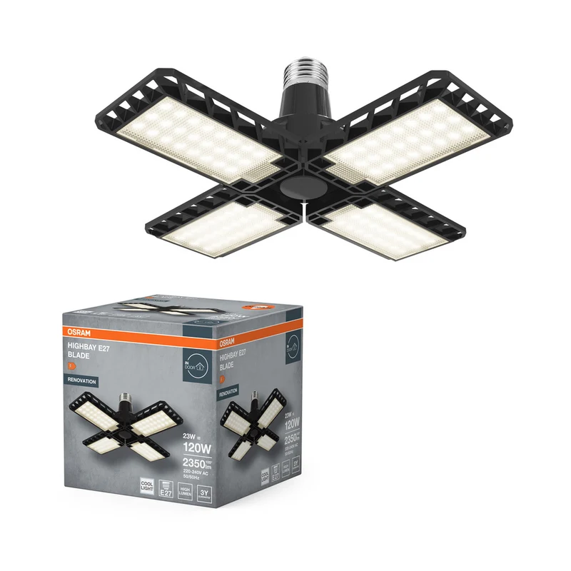 OSRAM Highbay Blade Deckenlampe mit Flügeln, 23W, E27