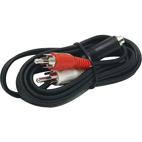 EGB Kabel 2 Cinchstecker / 1 Klinken- kupplung 1,5 m