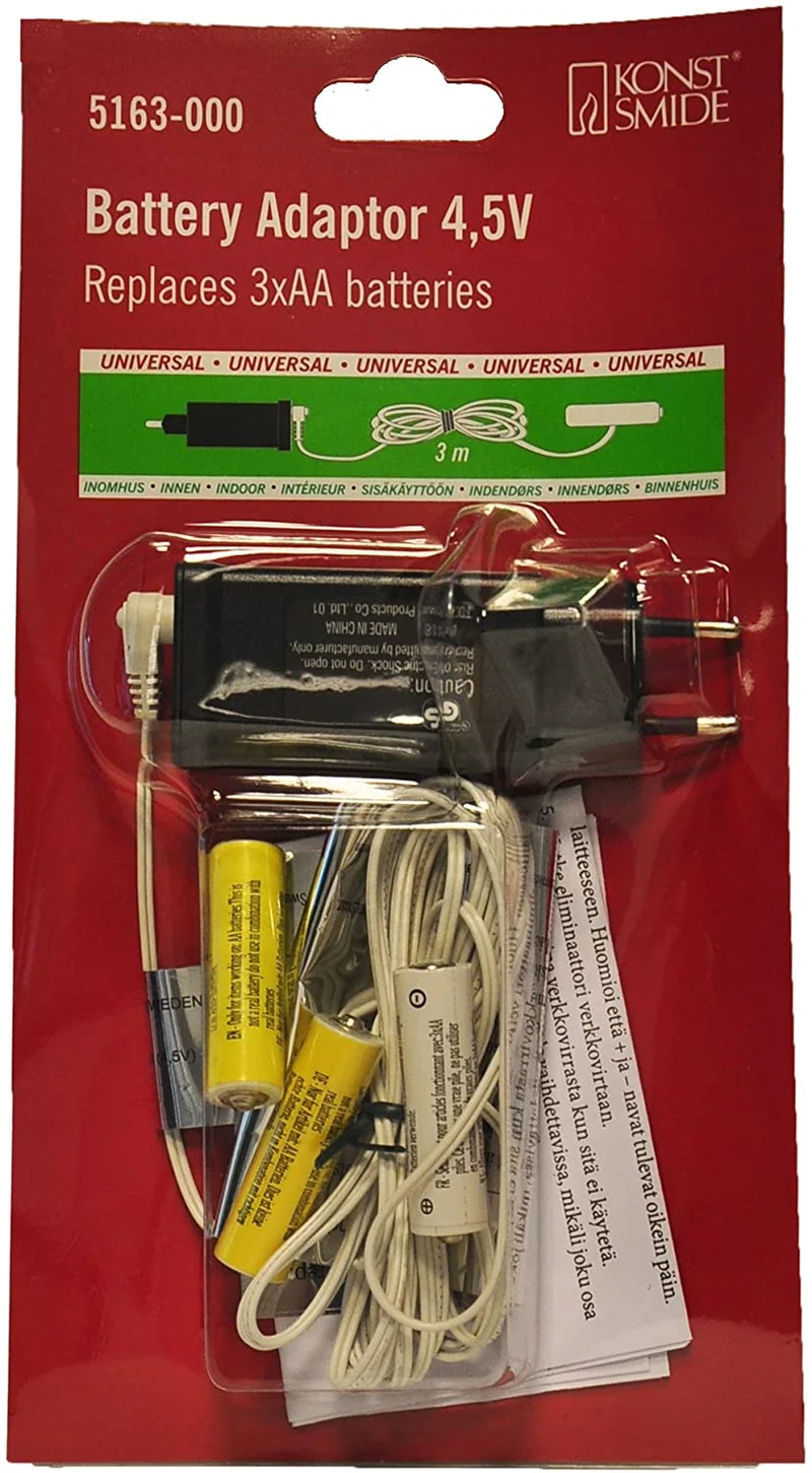 Netzadapter f. Batterieartikel 3 x AA 4,5V 5163-000