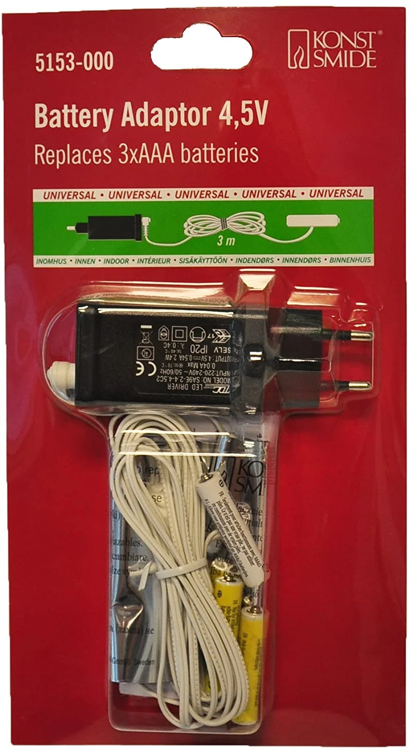 KONSTSMIDE Netzadapter f Batterieartikel 3x AAA1,5V 5153-000