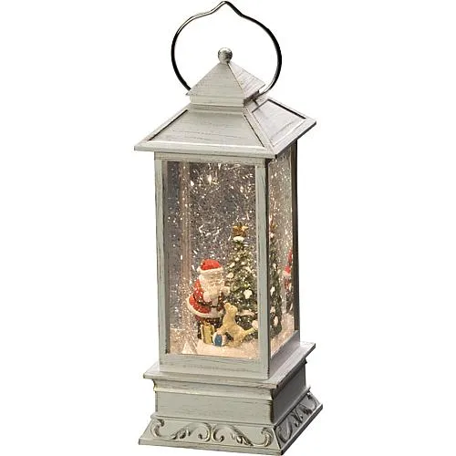 LED Wasserlaterne 'Weihnachtsmann mit Hund'4364-200