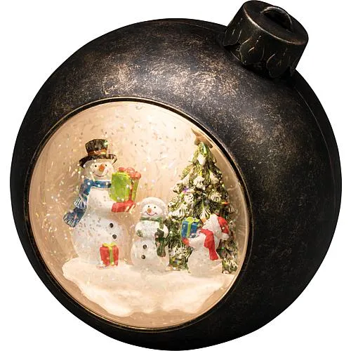 LED Weihnachtskugel 'Schneemänner' 4361-000