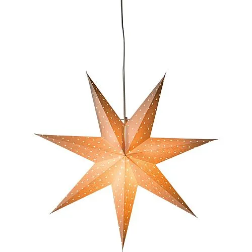 Weißer Papierstern perforiert / weiß bestickt 60cm2910-200