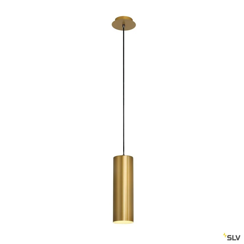 SLV ENOLA Pendelleuchte, rund, goldfarben, E27, max. 60W