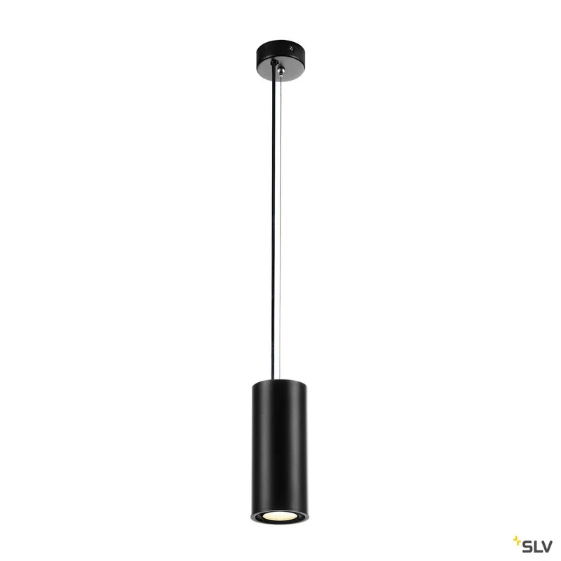 SLV SUPROS 78 Pendelleuchte, rund, schwarz, 3000K, 60° Linse