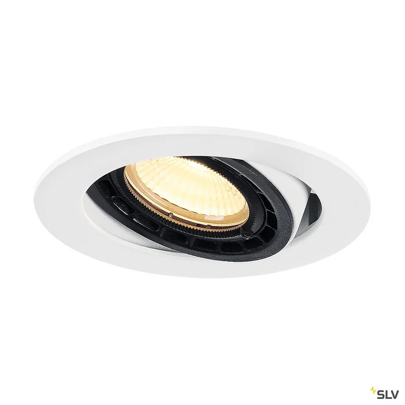 SLV SUPROS 78 DL Deckeneinbau- leuchte rund, weiss, 3000K, 60° Linse