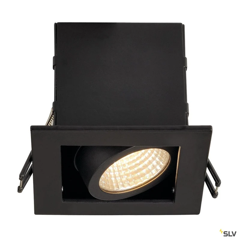 SLV KADUX LED DL Set, mattschwarz, 9W, 38°, 3000K, inkl. Treiber