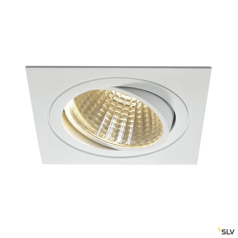 SLV NEW TRIA LED DL SQUARE Set, mattweiss, 25W, 30°, 3000K, inkl. Treiber, Clipfed.