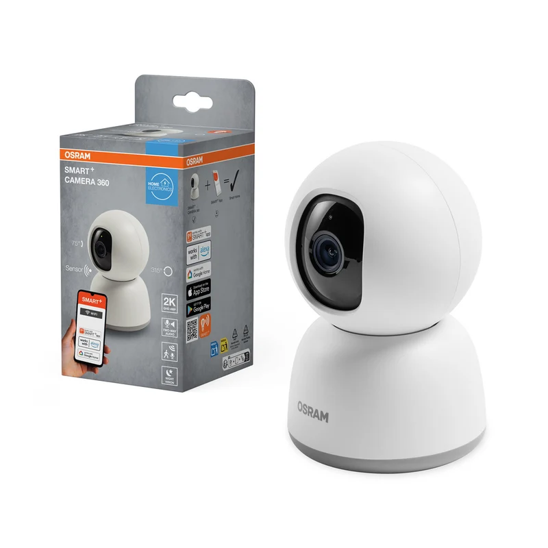 OSRAM Wifi SMART+ smarte Überwachungskamera Weiß