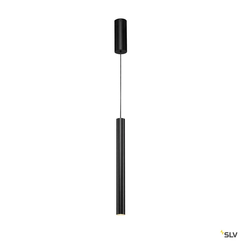 SLV UBA Pendant, Pendelleuchte, rund, schwarz, 9W LED, 3000K