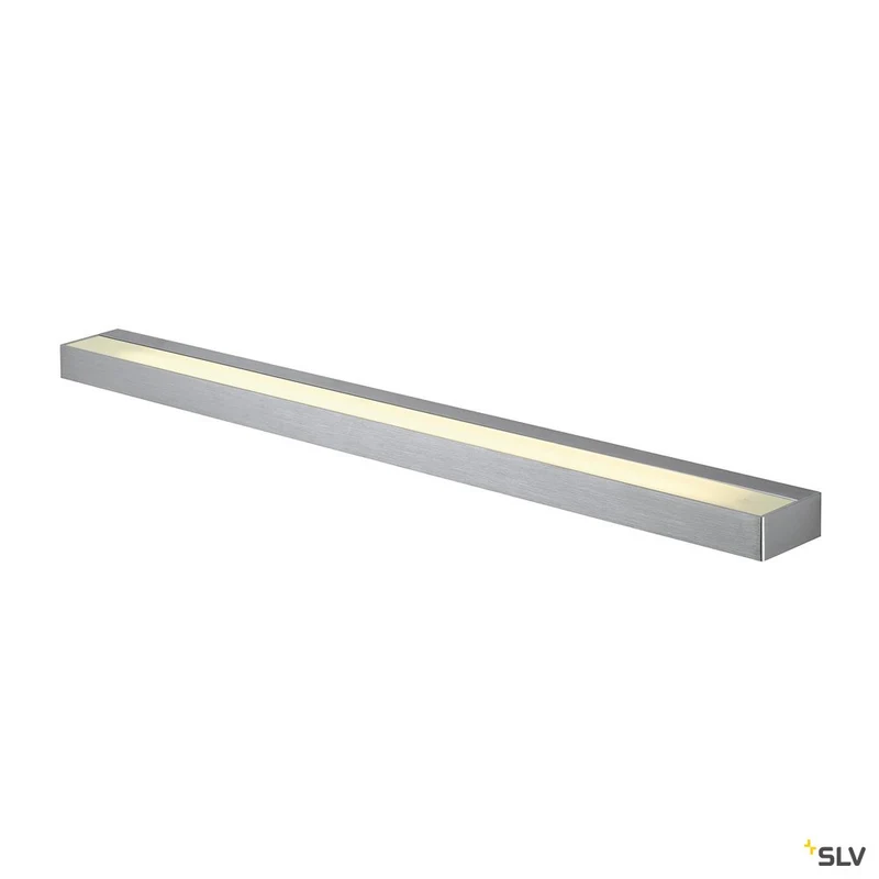 SLV SEDO LED 21 Wandleuchte, eckig, alu-brushed, Glas satiniert, 3000K