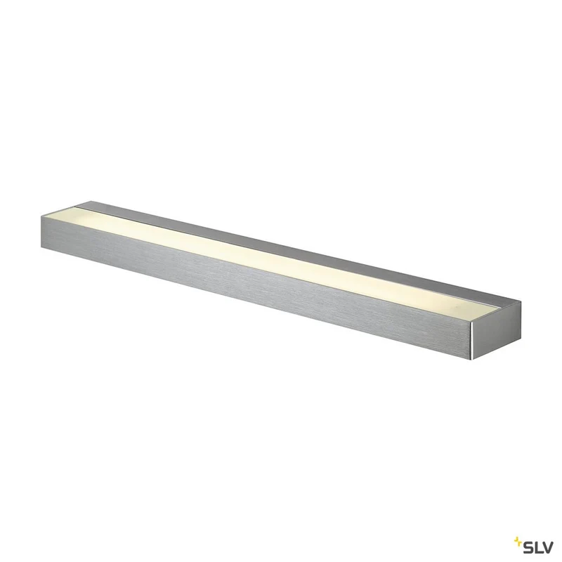 SLV SEDO LED 14 Wandleuchte, eckig alu-brushed, Glas satiniert