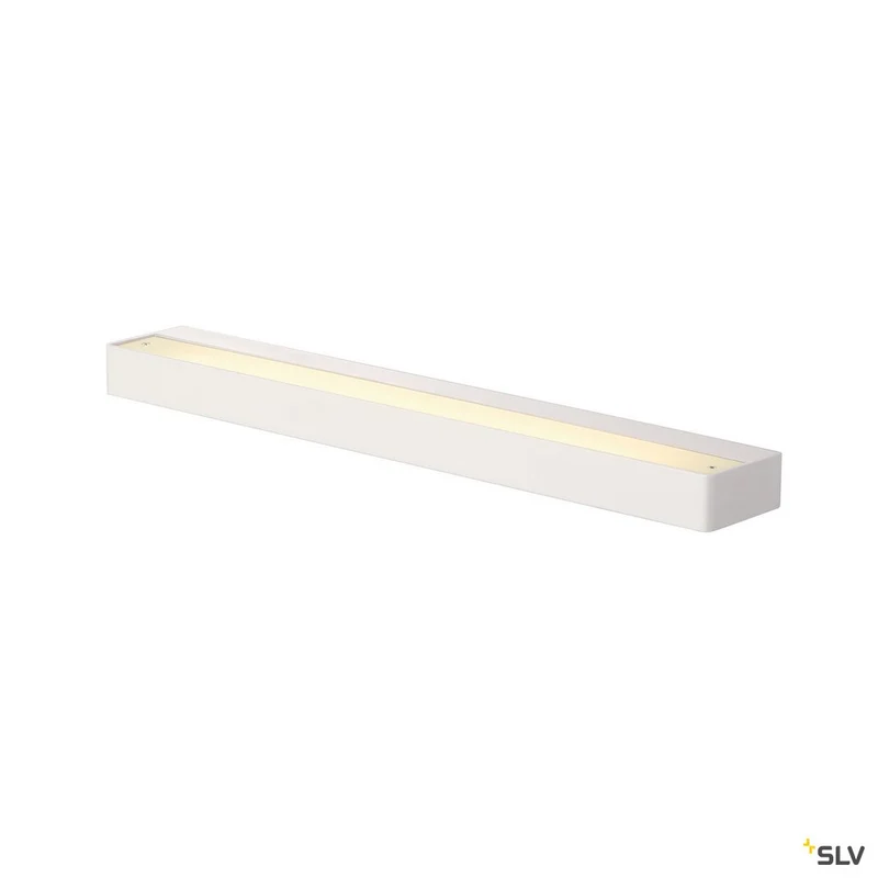 SLV SEDO LED 14 Wandleuchte, eckig mattweiss, Glas satiniert