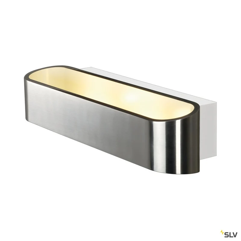 SLV ASSO LED 300 Wandleuchte, oval, alu brushed, 2x5W, 3000K