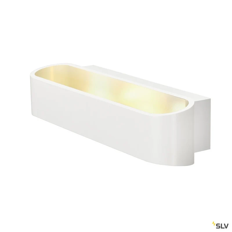 SLV ASSO LED 300 Wandleuchte, oval, weiss, 2x5W LED, 3000K