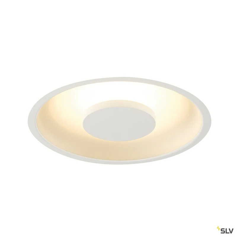 SLV OCCULDAS Deckeneinbauleuchte, rund, weiss, 30 SMD LED, 22W, 3000K