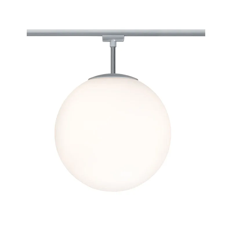 Paulmann URail Ceiling Globe Big max. 1x20W E27 Chr m/Opal 230V Metall/Glas dimmbar