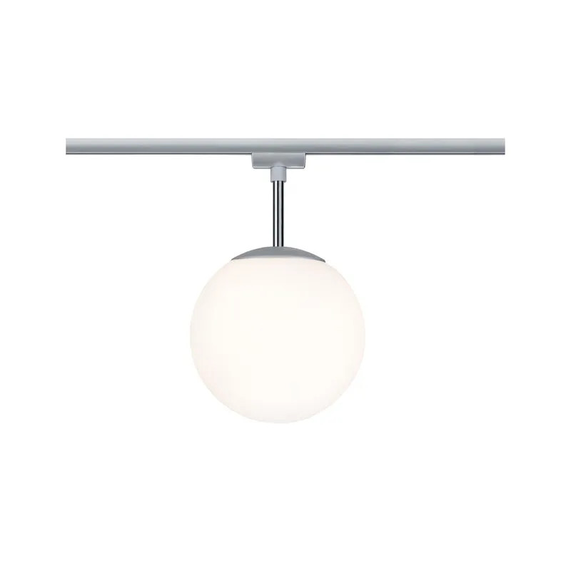 Paulmann URail Ceiling Globe Small max. 1x10W E14 Chr m/Opal 230V Metall/Glas dimmbar
