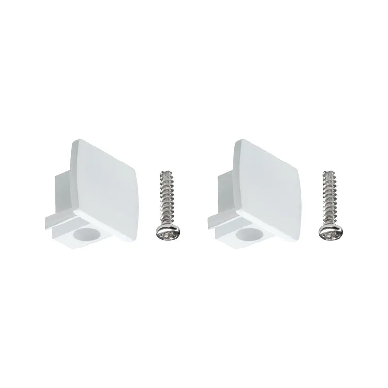 Paulmann URail Universal Endcap 2er Pack Weiß Kunststoff