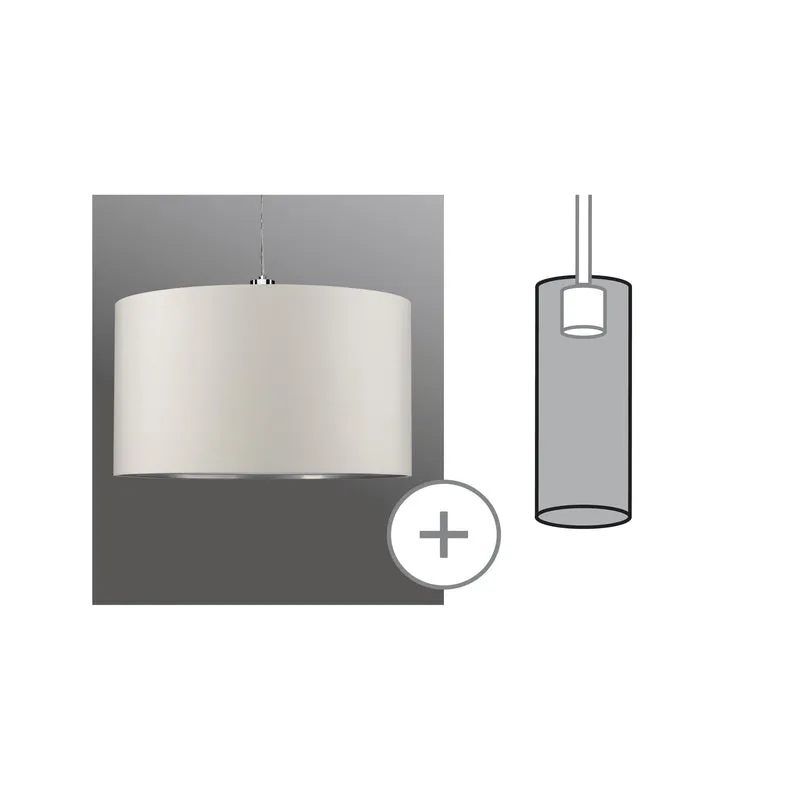 Paulmann Urail 2Easy Schirm Tessa max 50W Creme Stoff
