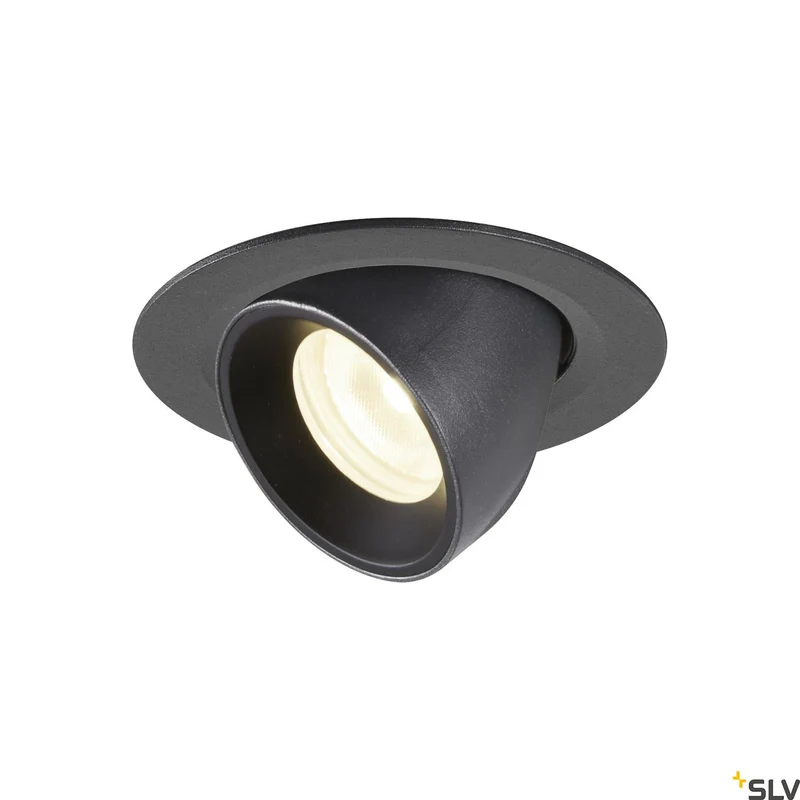 SLV NUMINOS® GIMBLE XS, Deckeneinbauleuchte schwarz 4000K 20°