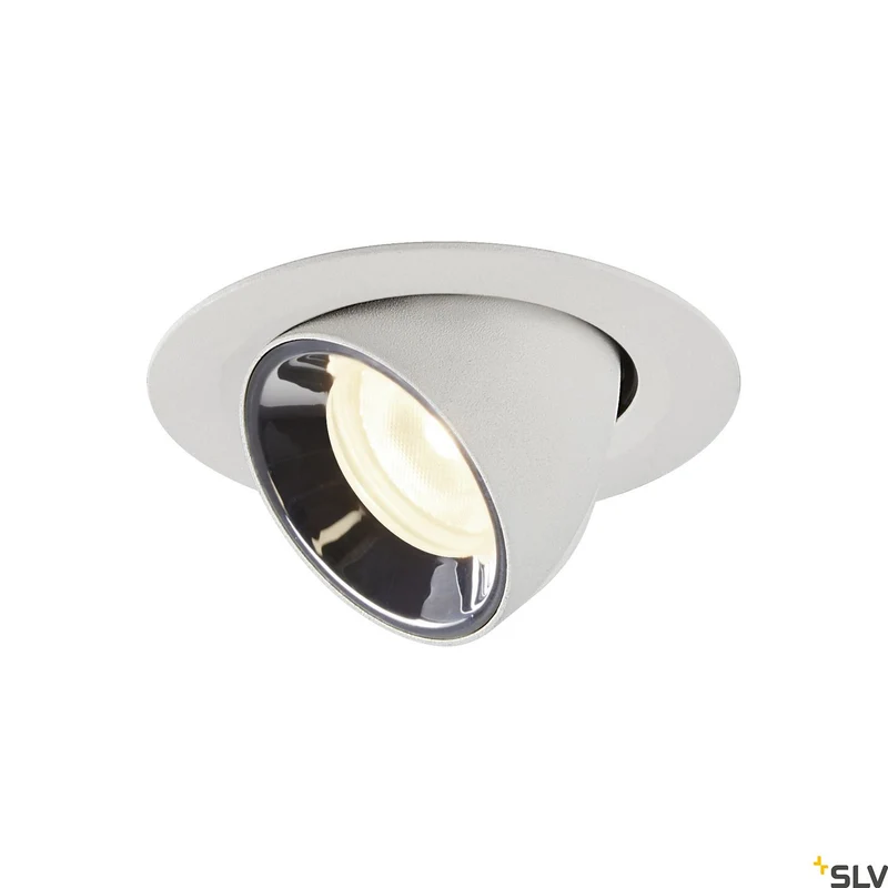 SLV NUMINOS® GIMBLE XS, Deckeneinbauleuchte weiß / chrom 4000K 20°