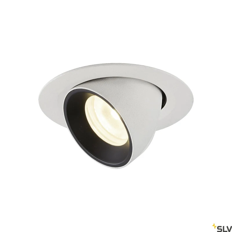 SLV NUMINOS® GIMBLE XS, Deckeneinbauleuchte weiß / schwarz 4000K 20°