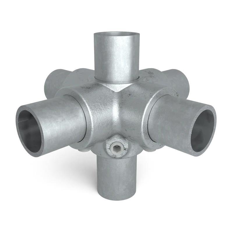 Kreuzstück für Stützrohr 33,7 mm