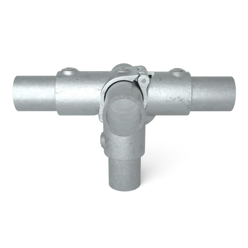 T-Stück für Stützrohr offen klappbar 48,3 mm