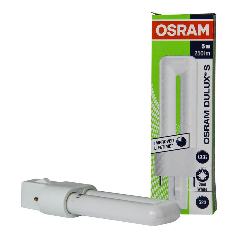 LEDVANCE Osram Kompaktleuchtstofflampe Dulux S 5W 827 G23 FS1