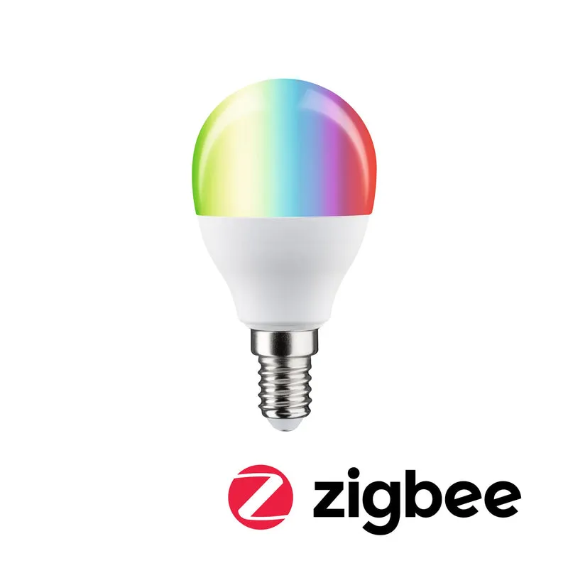 Paulmann Standard 230V LED Tropfen E14 Smart Home Zigbee 3.0 470lm 5W RGBW+ dimmbar Matt