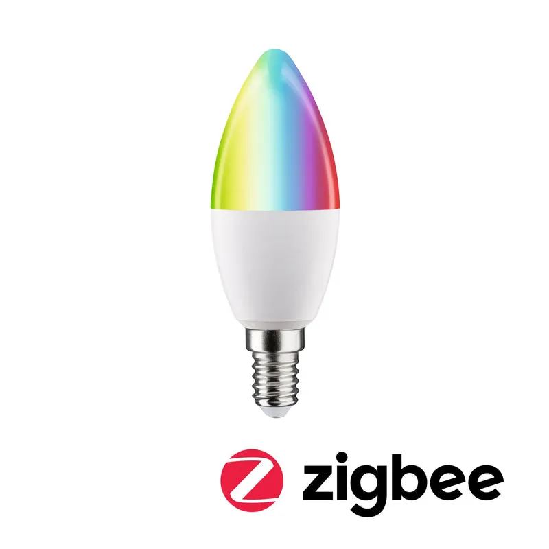 Paulmann Standard 230V LED Kerze E14 Smart Home Zigbee 3.0 470lm 5W RGBW+ dimmbar Matt