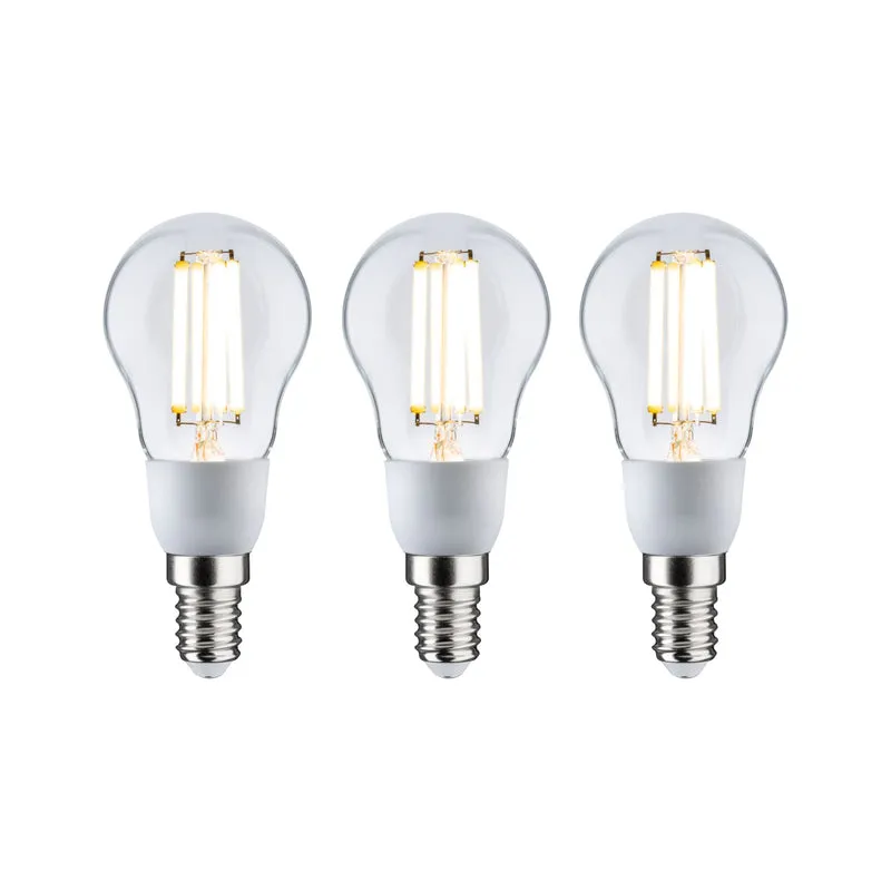 Paulmann Eco-Line Filament 230V LED Tropfen 3er-Set 100mm 3x525lm 3x2,5W 3000K Klar