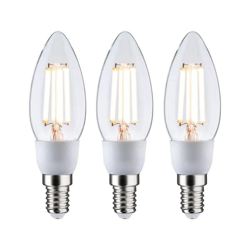 Paulmann Eco-Line Filament 230V LED Kerze 3x525lm 3x2,5W 3000K Klar
