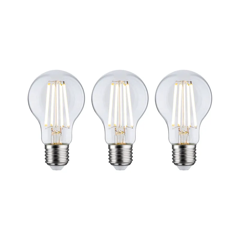 Paulmann Eco-Line Filament 230V LED Birne 3er-Set 3x840lm 3x4W 3000K Klar