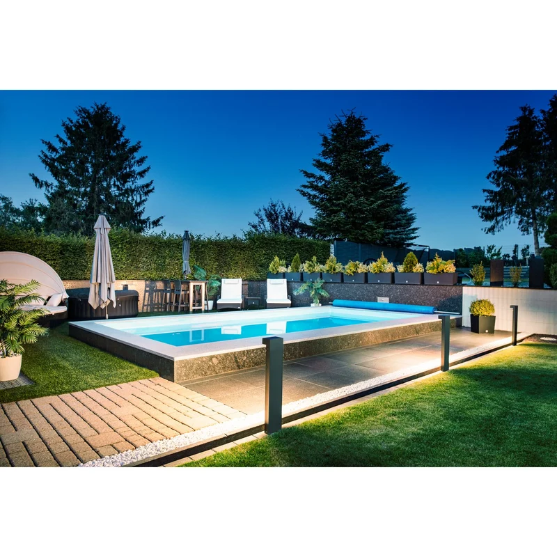 SLV L-LINE OUT 80 FL Pole, Outdoor LED Stehleuchte horizontal anthrazit CCT switch 3000/4000K