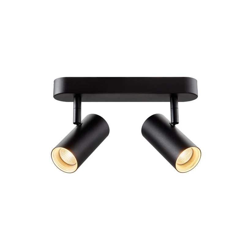 NOBLO®, Wand- und Deckenaufbauleuchte, double, rund, 2700 K, 12 W, PHASE, 32°, schwarz