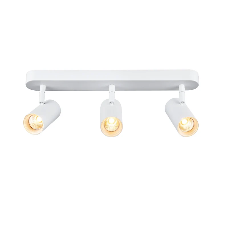 NOBLO®, Wand- und Deckenaufbauleuchte, triple, rund, 2700 K, 19 W, PHASE, 32°, weiß