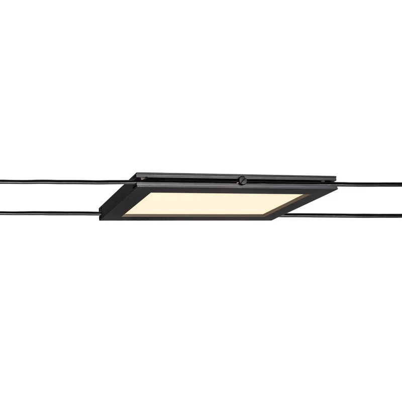 SLV PLYTTA rectangular, Seilleuchte für TENSEO Niedervolt-Seilsystem, 2700K, schwarz