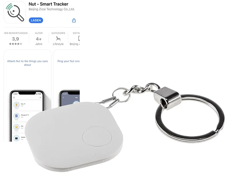 Smartphone-Schlüsselfinder "NUT" Mini Bluetooth Tracker