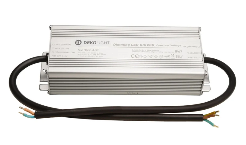 Deko-Light LED power supply, IP, DIM, CV, 48 V, 33-100 W