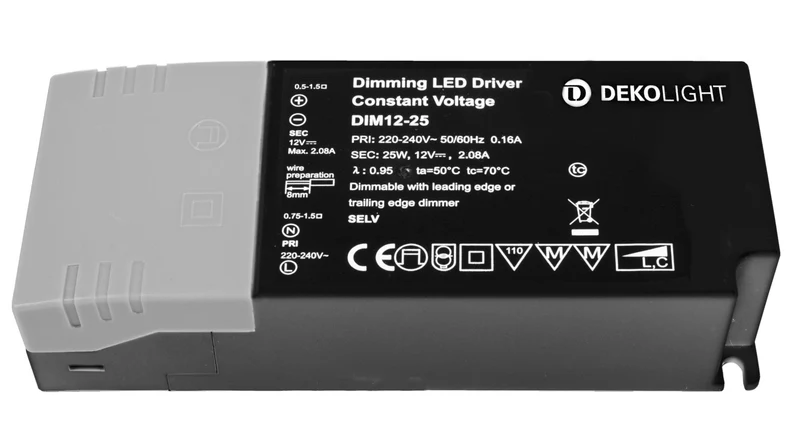 Deko-Light BASIC, DIM, CV, 12 V 9.6-25 W