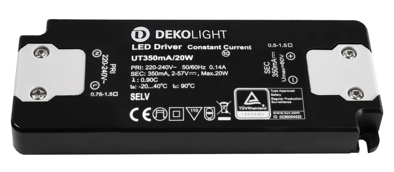 Deko-Light FLAT, CC, UT350mA/20W