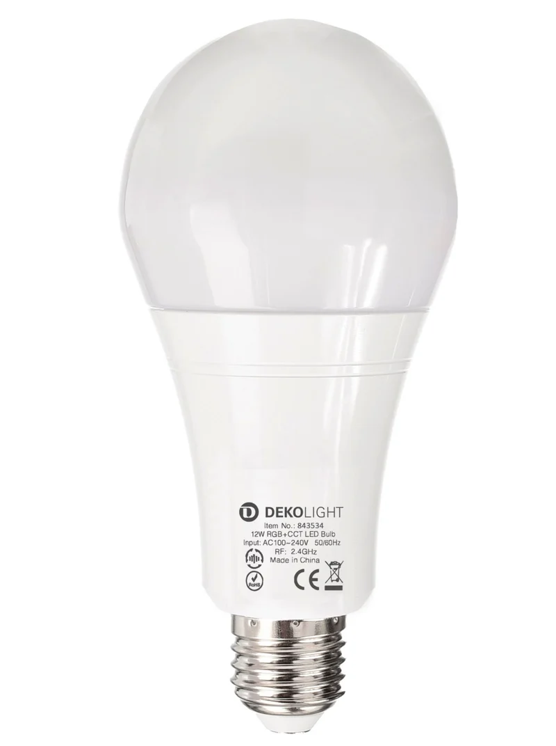 Deko-Light RF-smart, E27, RF+Zigbee, 12 W, RGB+2700-6500 K, 220 Grad