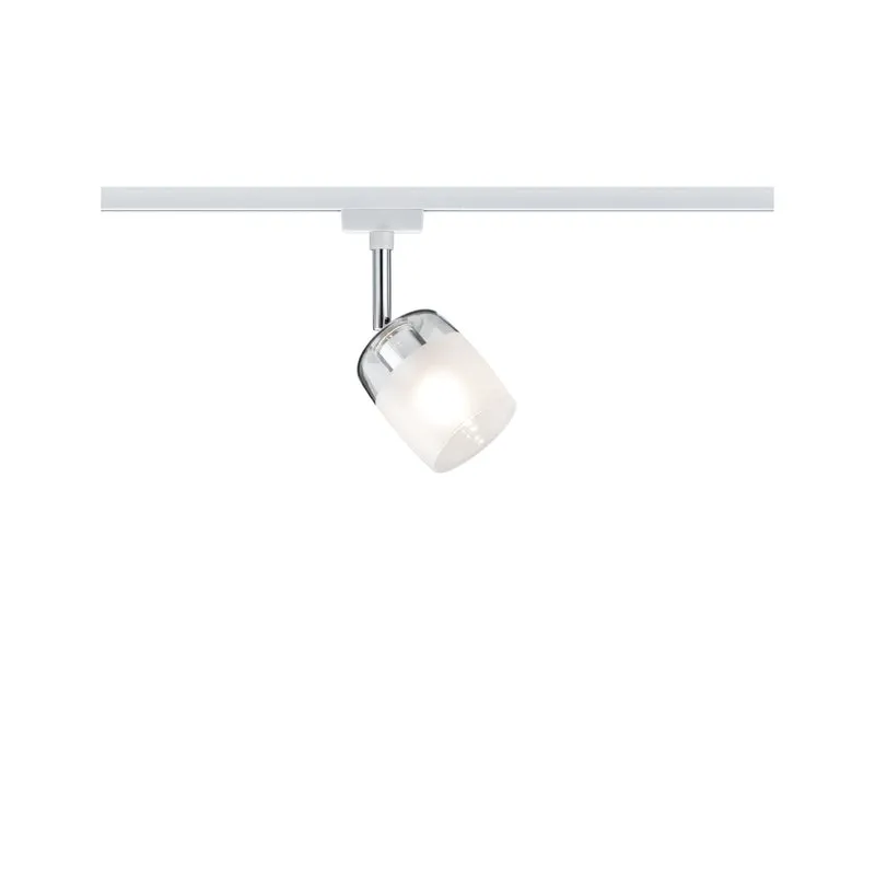 Paulmann URail System Spot Blossom max. 1x10W G9 Weiß/Klar/Satin 230V Metall/Glas