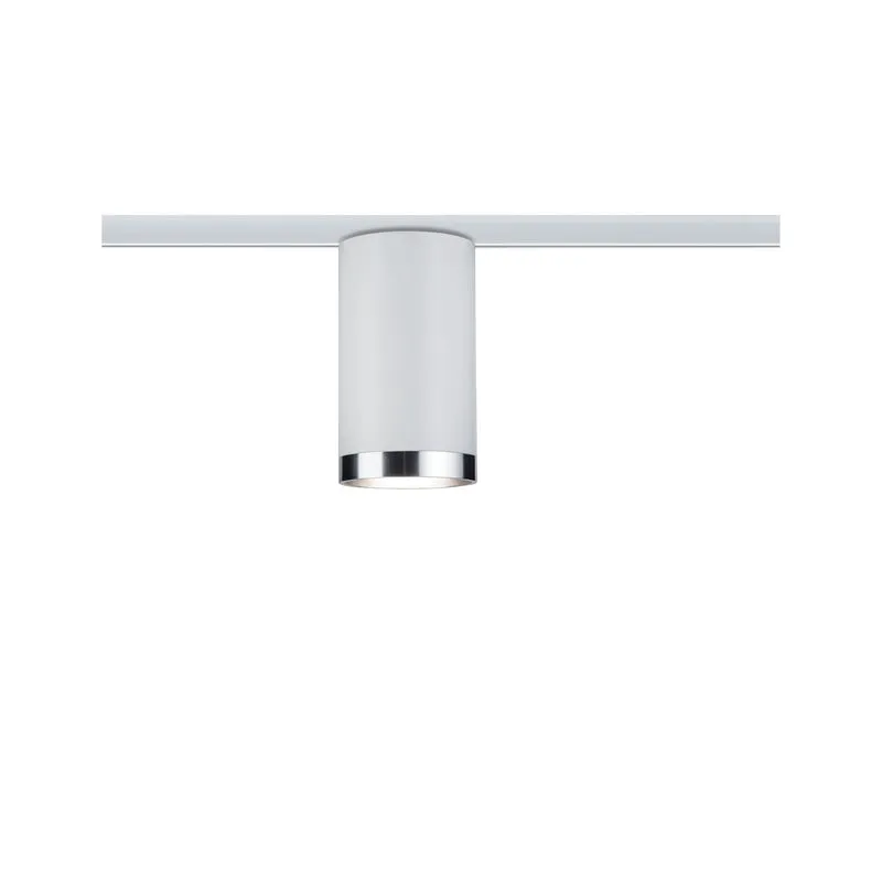 Paulmann URail System LED Spot Tube 1x6,5W GU10 230V Weiß/Chrom Met/Kst