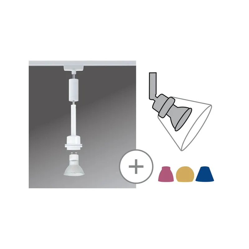 Paulmann URail System DecoSystems LED Pendel Blanko 1x3,5W GZ10 230V Weiß Metall
