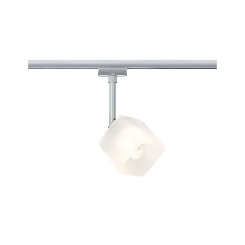 Paulmann URail Syst. Light&Easy LED Spot Quad 1x3W GU10 Chrom matt/Weiß 230V Met/Gls