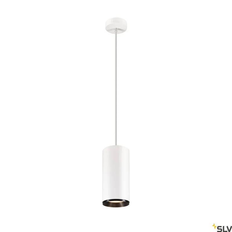 SLV NUMINOS® XL PHASE, Pendelleuchte weiß / schwarz 36W 3000K 60°