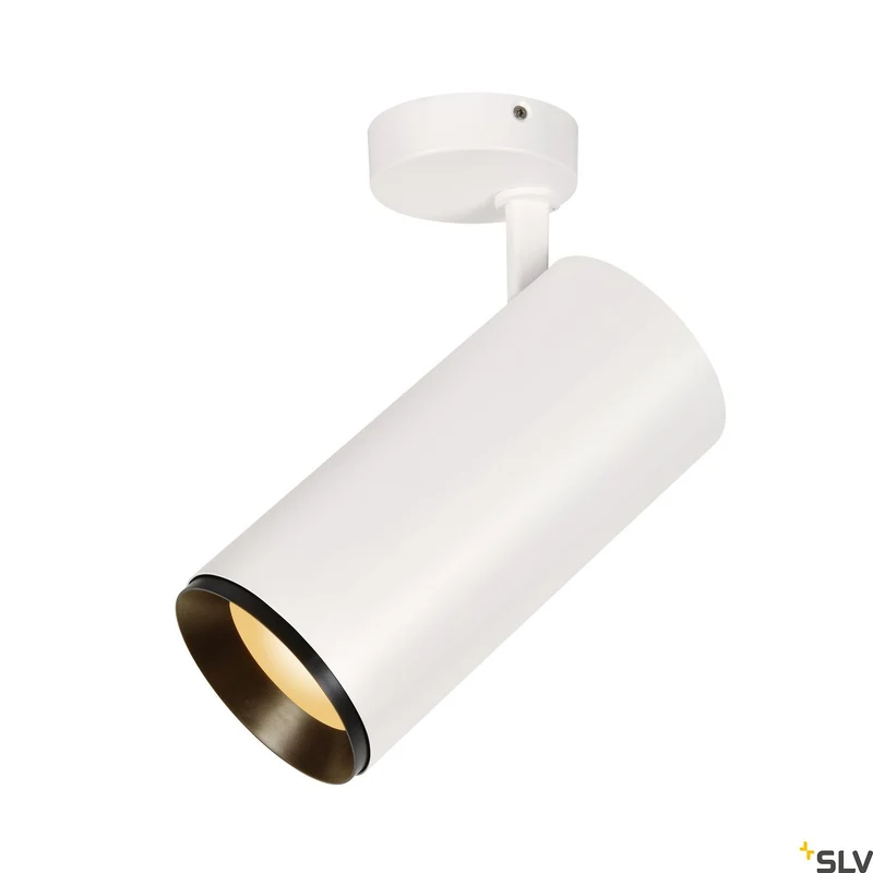 SLV NUMINOS® SPOT DALI XL, Deckenaufbauleuchte weiß / schwarz 36W 2700K 60°
